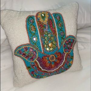 Small Hamsa hand throw pillow